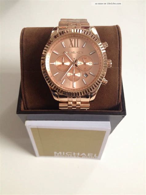 michael kors herrenuhr rosegold